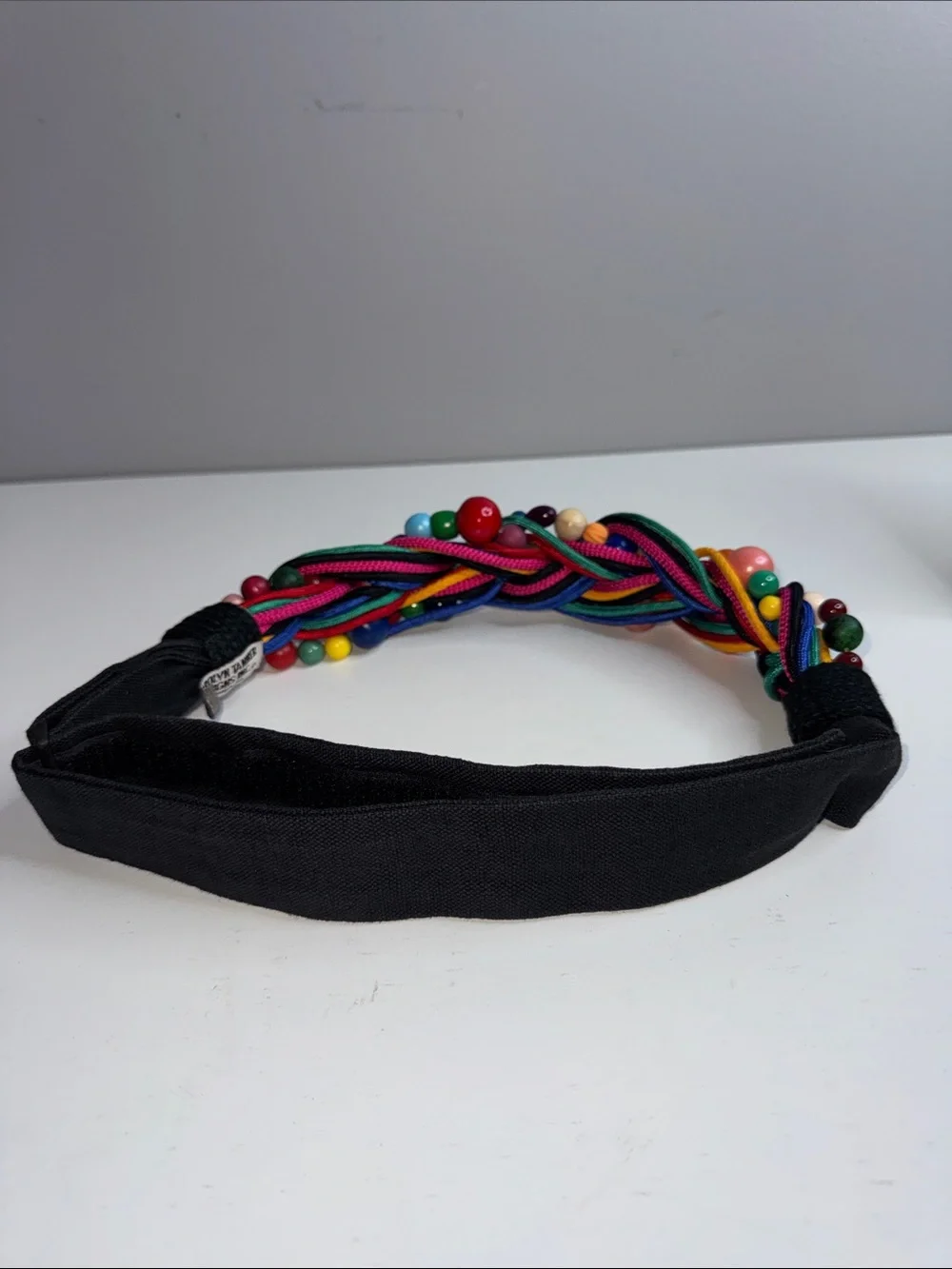 Carolyn Tanner Designs Inc. Colorful Beaded Braided Statement Belt – Vintage